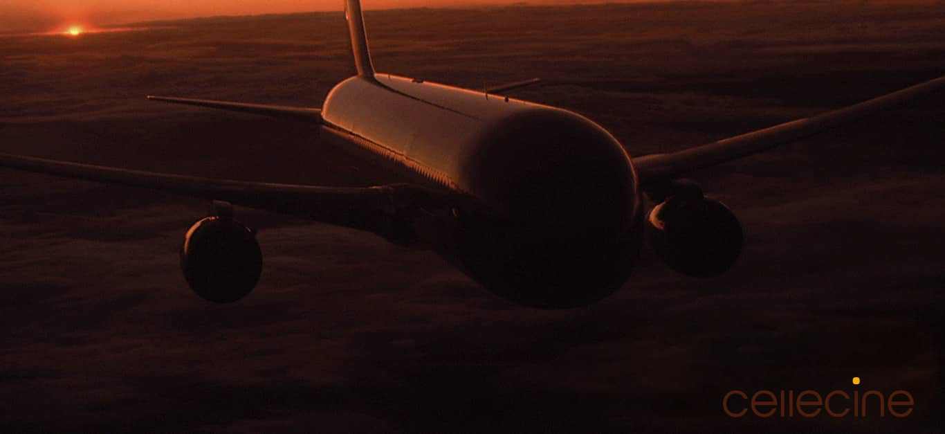 767 Flying Stock Footage Film Gate