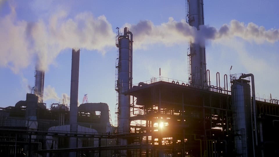 Oil and Gas Refineries, Pipelines HD Stock Footage.