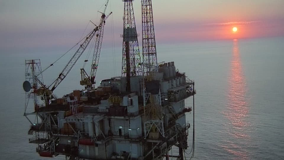 Oil Platforms HD Stock Footage.