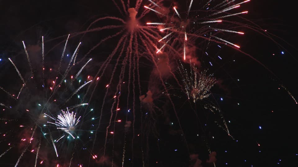 Fireworks stock footage thumbnail