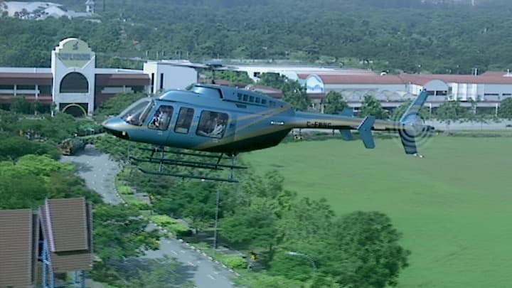 Bell 407 Stock Footage.
