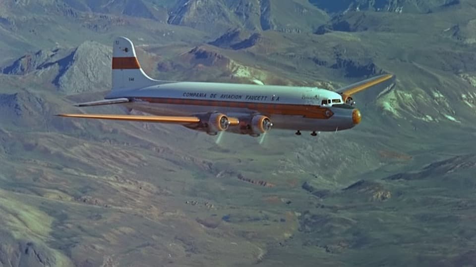 Douglas DC-6 SD-HD Stock Footage.