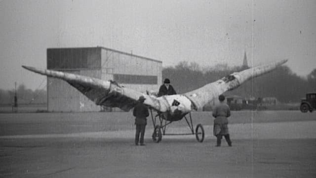 Early Aviation Failures Stock Footage.