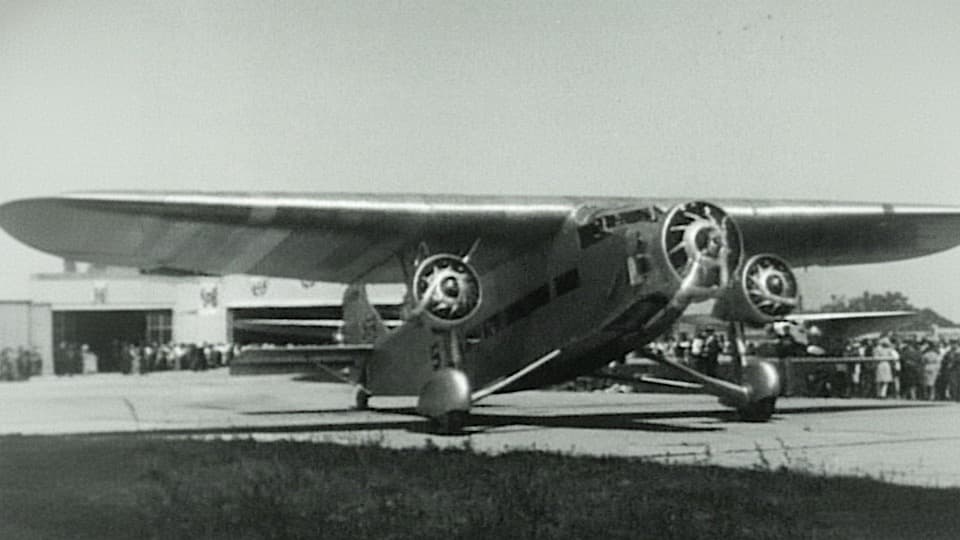 Ford Trimotor Stock Footage.