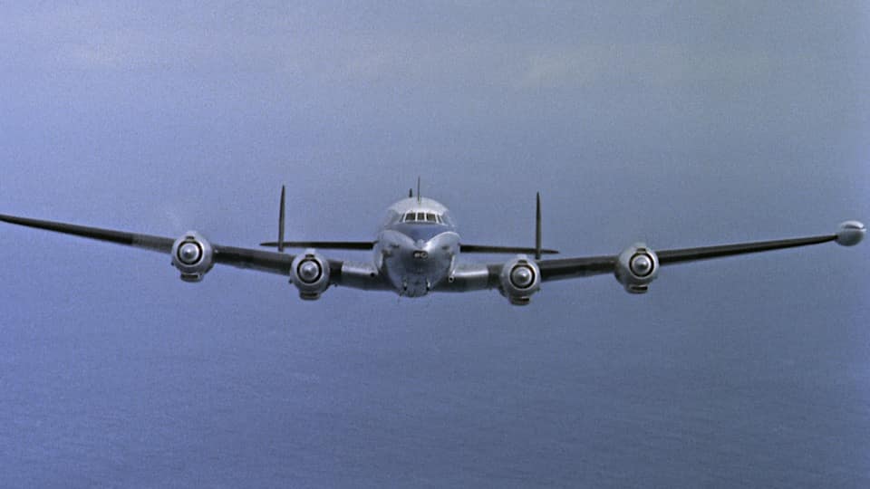 Lockheed Constellation HD Stock Footage.