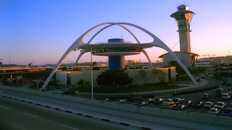 Airports at Dusk HD Stock Footage.