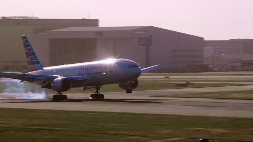 Planes Landing Day HD Stock Footage.