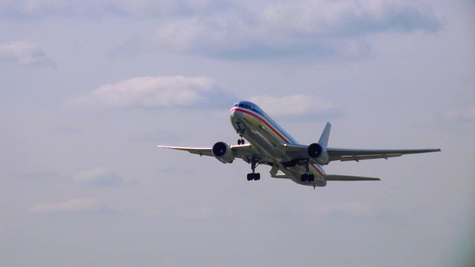 Planes Takeoffs Day HD Stock Footage.