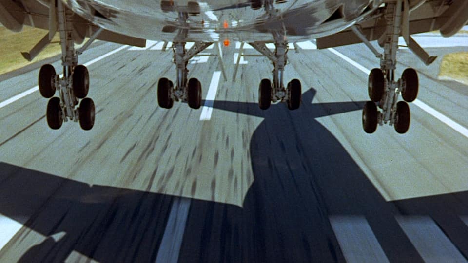 Planes Landing Wheels Close up HD Stock Footage.