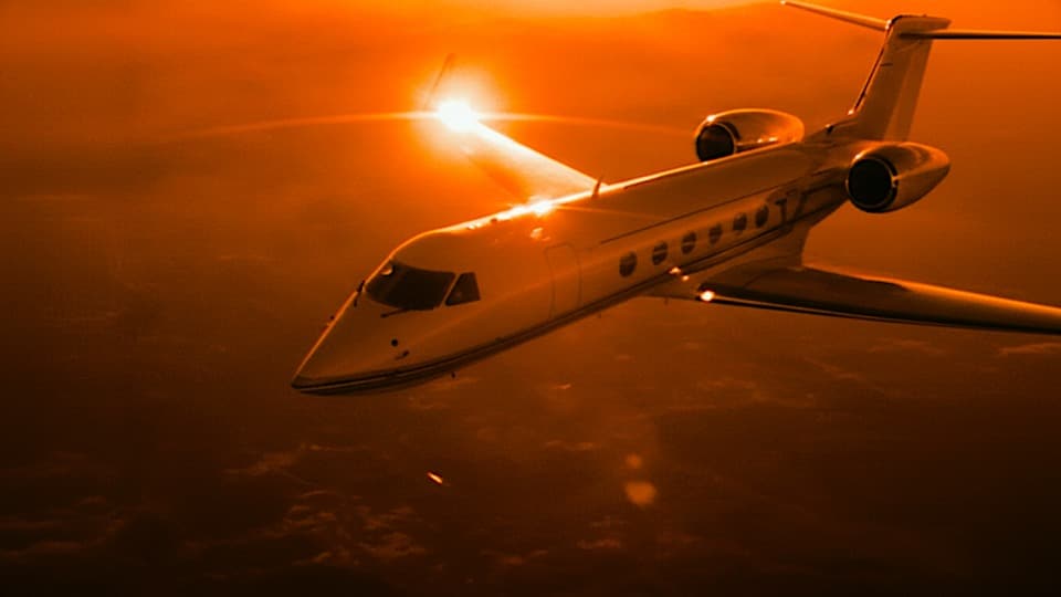 Gulfstream 5 Stock Footage.