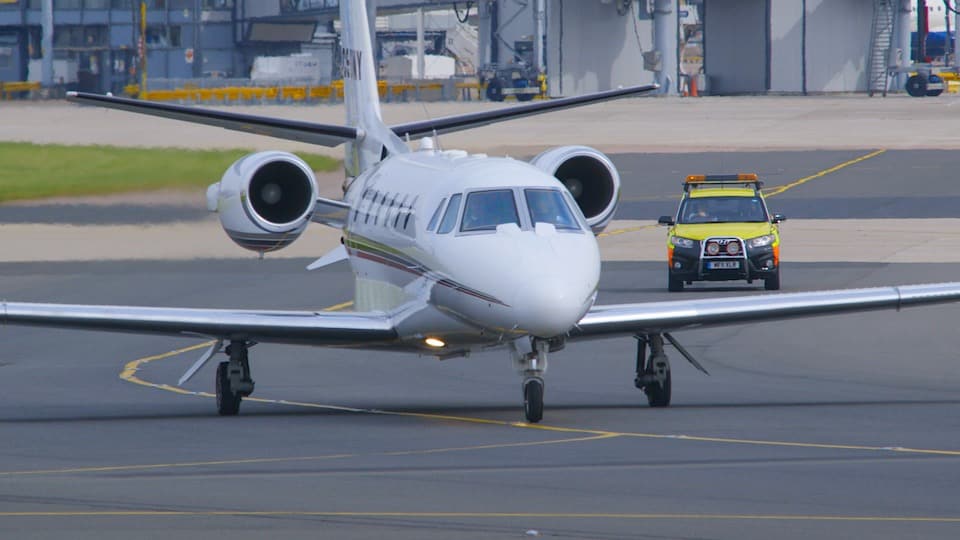 Private Planes HD Stock Footage.