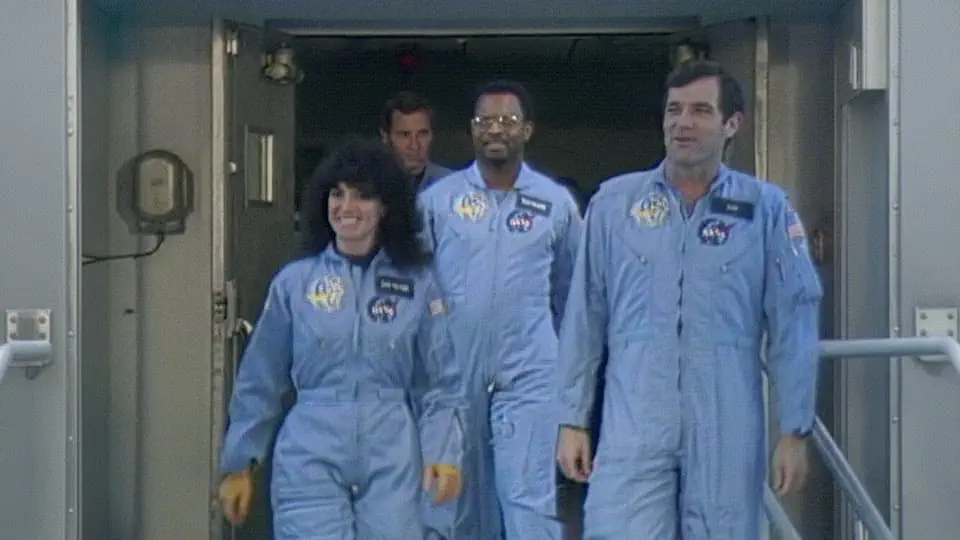 Challenger disaster Stock Footage.