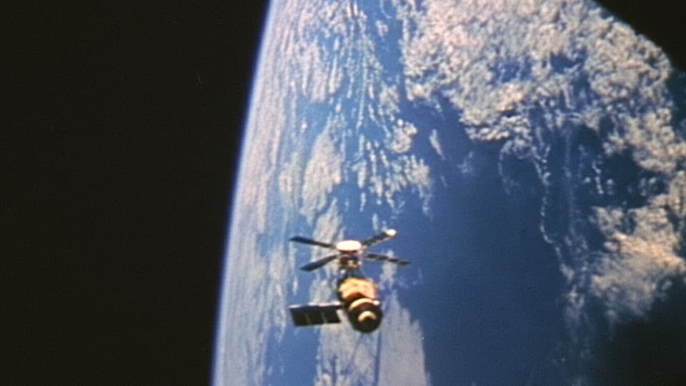 Skylab Space Station Stock Footage.