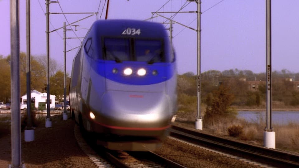 Acela Express Amtrak High-Speed Train HD Stock Footage.