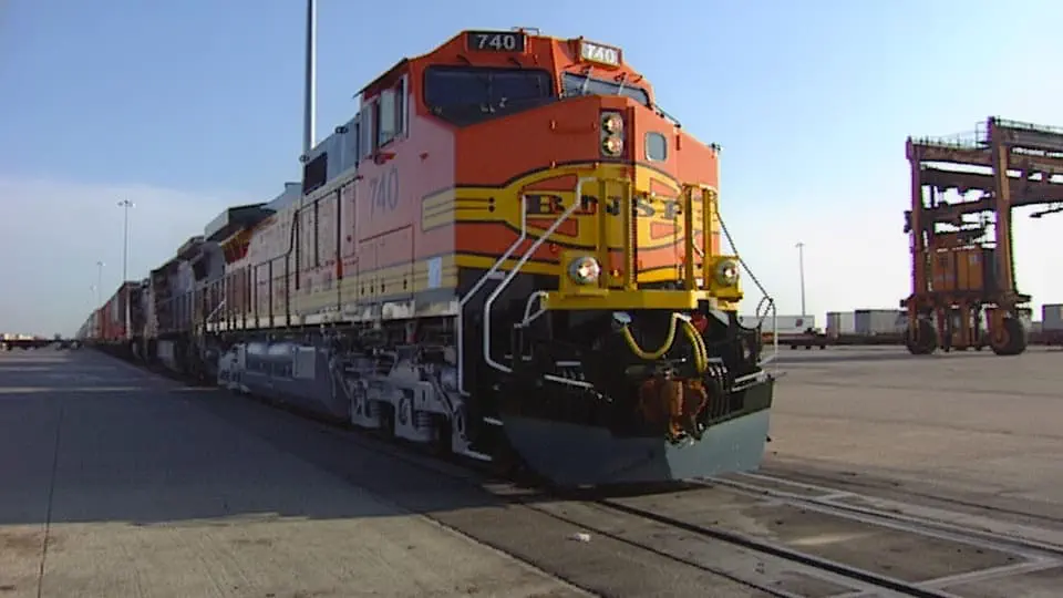 Freight Trains Stock Footage.
