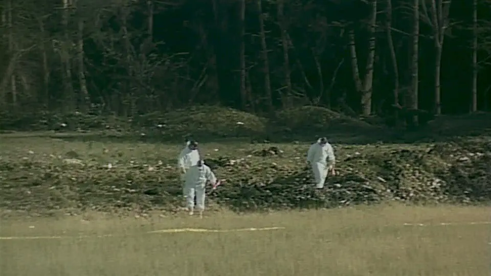 United Airlines Flight 93: Shanksville Pennsylvania crash site Stock Footage.
