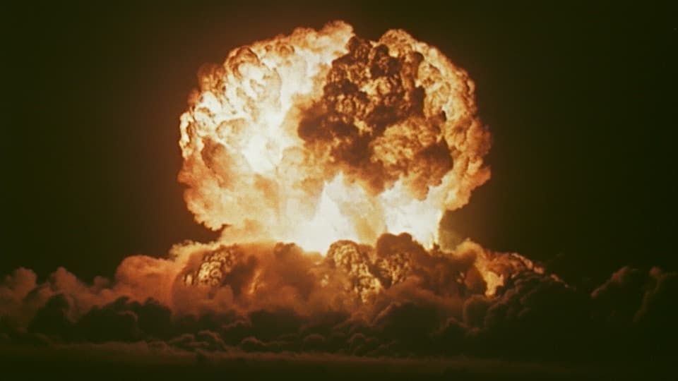 26 Atomic Ecplosions 40s-50s Stock Footage.