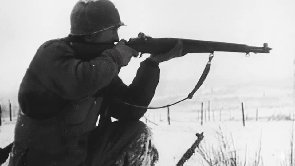 Battle of the Bulge Stock Footage.