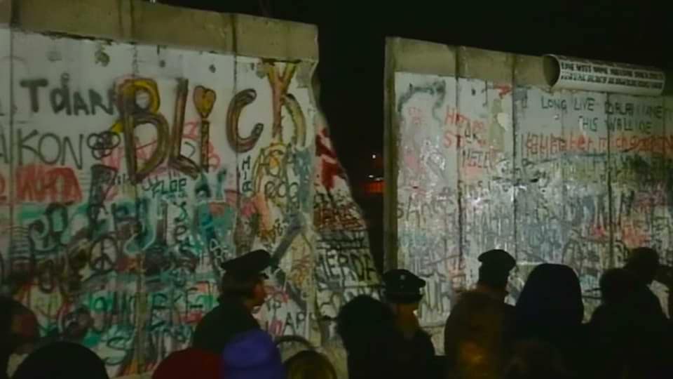 Fall of Berlin Wall stock footage thumbnail