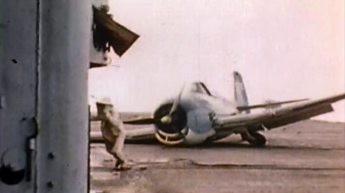 Dangers of Carrier Landings stock footage thumbnail