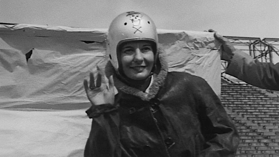 Stunt Performer Helen Howe 'Dynamite Lady' stock footage thumbnail