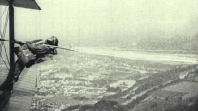 First Parachute Tests Stock Footage.