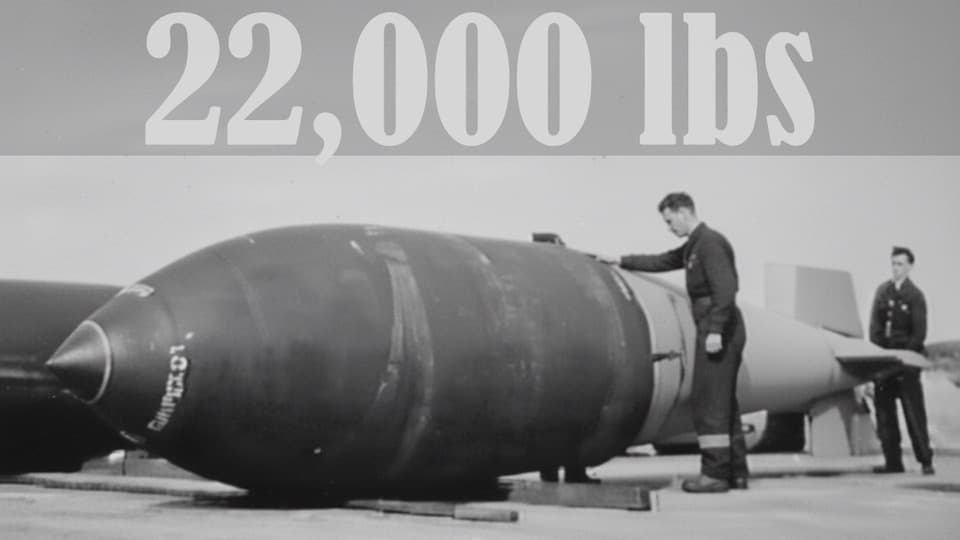 Grand Slam bomb stock footage thumbnail