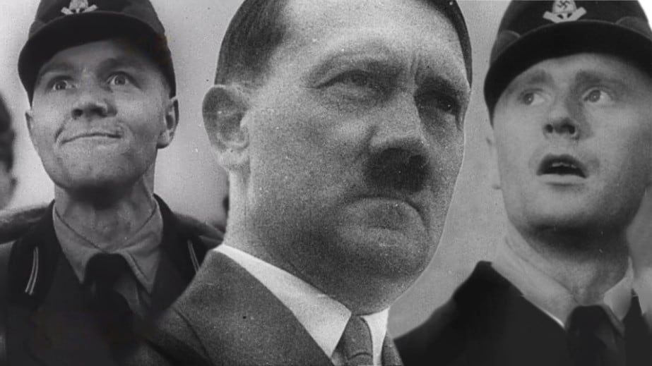 Adolf Hitler Workers Address Stock Footage.