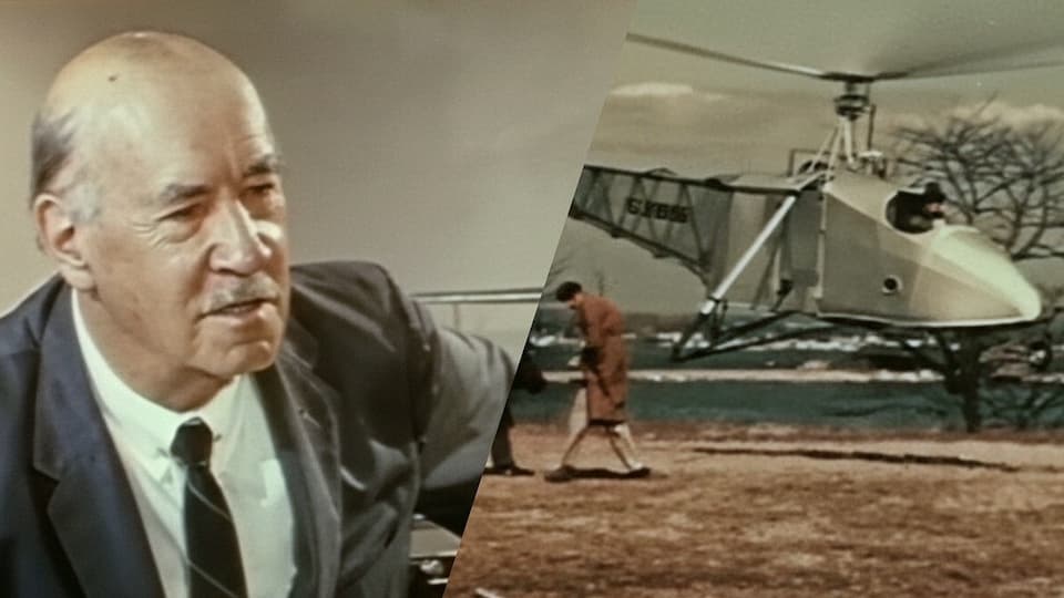 Igor Sikorsky stock footage