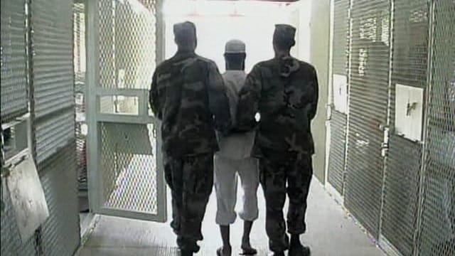 Inside Guantanamo Bay Prison stock footage