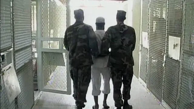 Inside Guantanamo Bay Prison stock footage