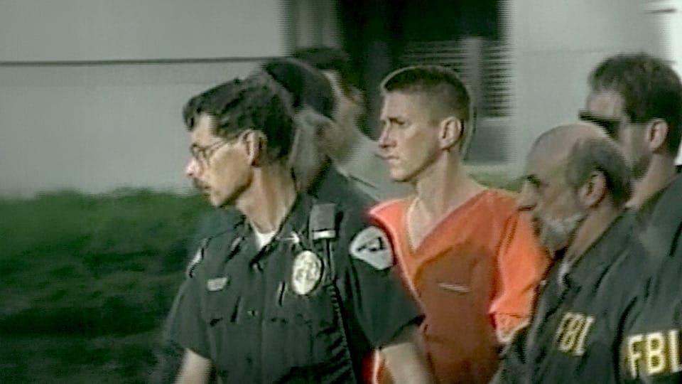 Oklahoma City Bombing- Timothy McVeigh stock footage thumbnail