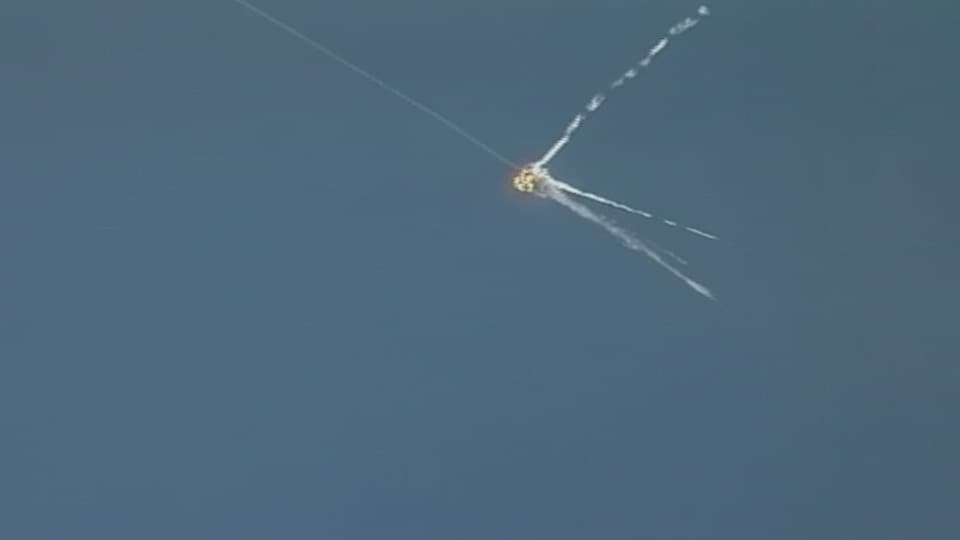 Patriot (PAC-3) missile defense system stock footage