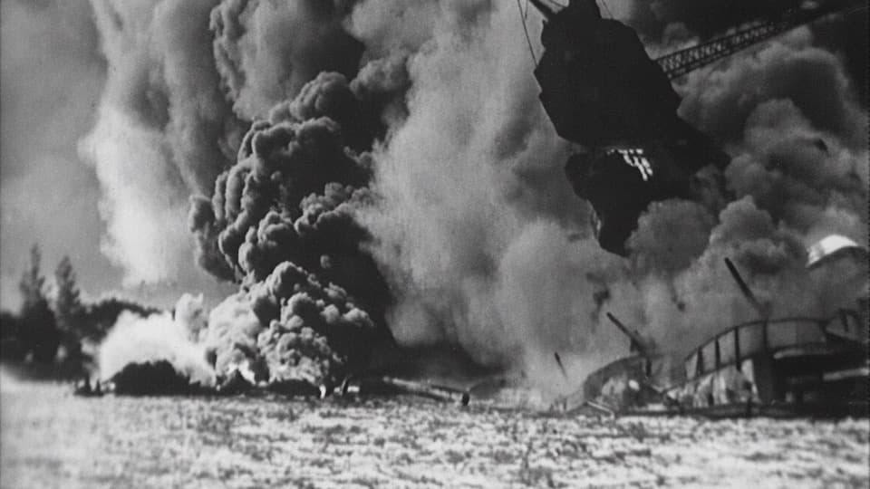 Pearl Harbor Aftermath Stock Footage.