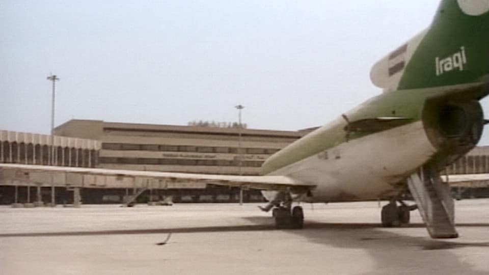 Saddam International Airport 2003 stock footage thumbnail