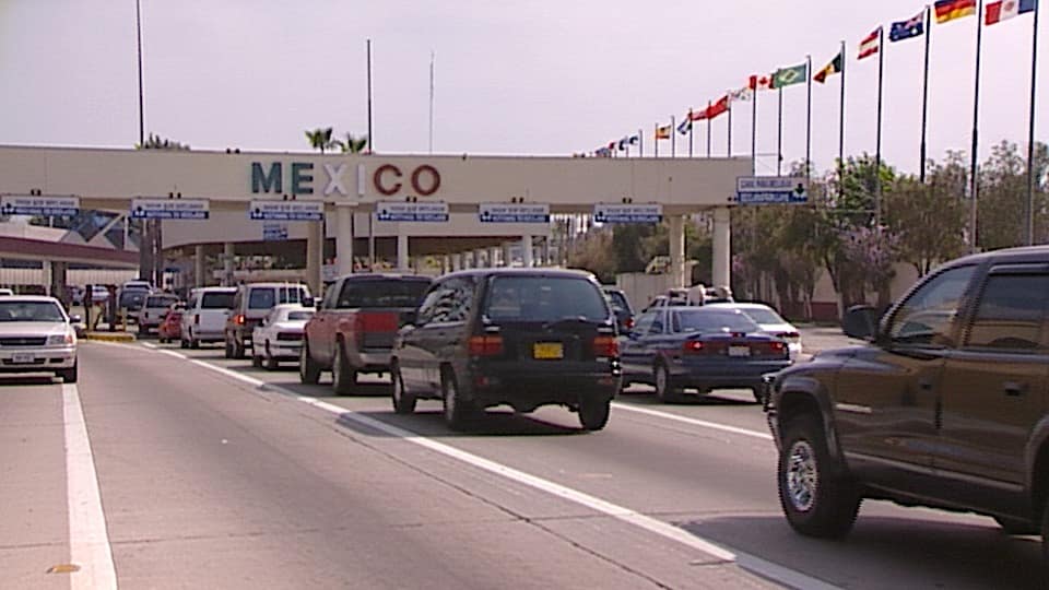 U.S. Mexico Border 2001 stock footage thumbnail