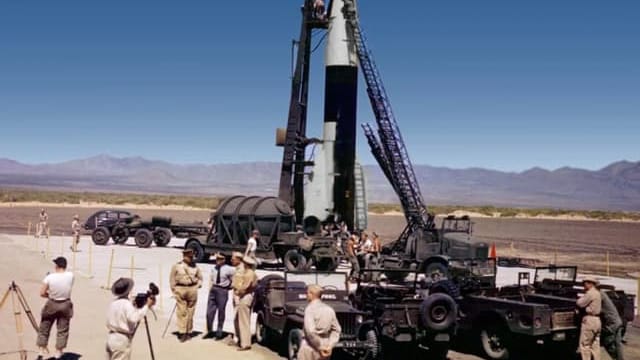 V2 Rocket no 59 stock footage thumbnail