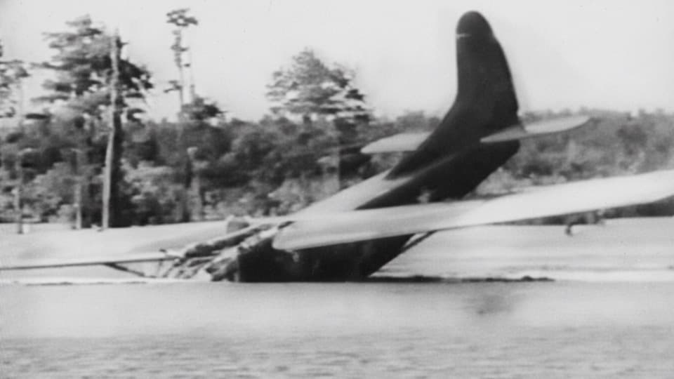 WWII Gliders Waco CG-4A Stock Footage.