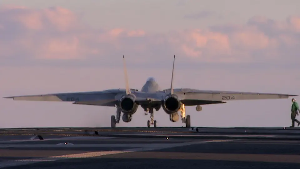 Aircraft Carrier Catapult System Stock Footage.
