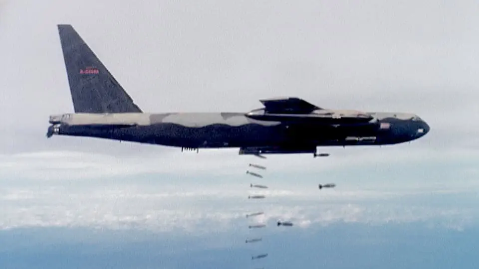 Boeing B-52 Stratofortress Stock Footage.