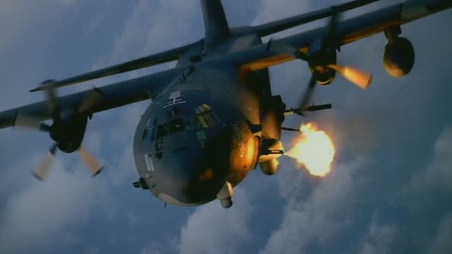 Lockheed AC-130 Spectre Stock Footage.