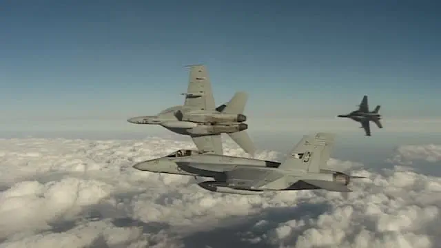 Boeing F/A-18 Hornet Stock Footage.