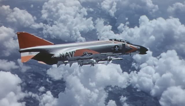 McDonnell Douglas F-4 Phantom II Stock Footage.