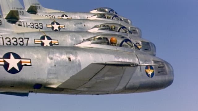 North American F-86 Sabre Stock Footage.