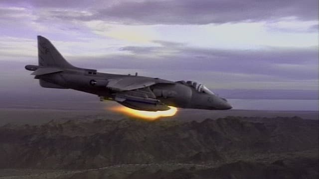 McDonnell Douglas AV-8B Harrier II Stock Footage.