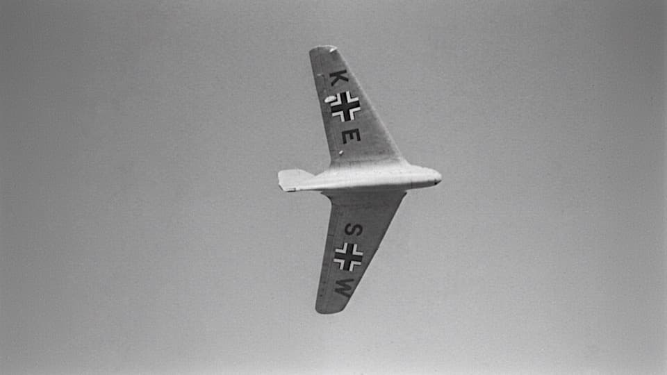 Messerschmitt Me 163 Komet Stock Footage.