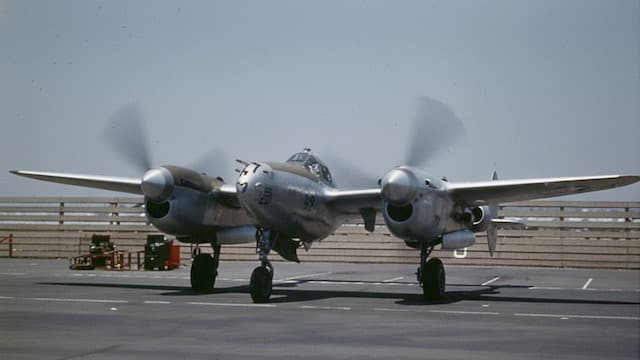Lockheed P-38 Lightning Stock Footage.