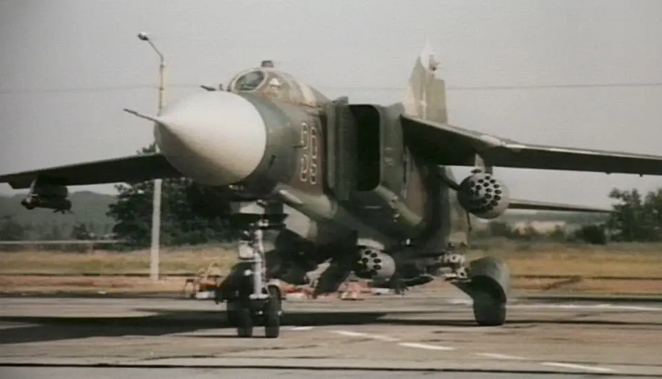 MiG-23 Flogger Stock Footage.