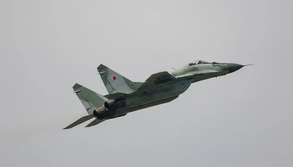 MiG-29 Fulcrum Stock Footage.