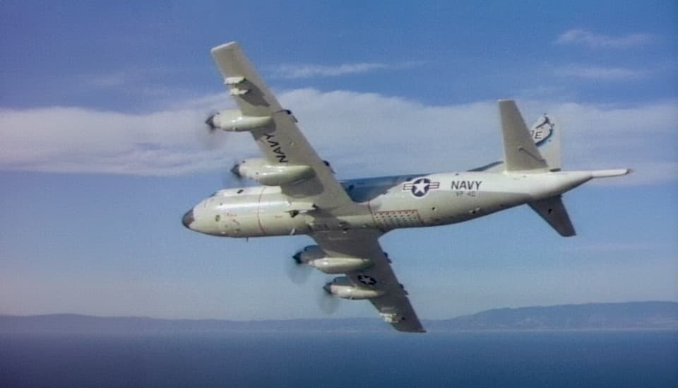 Lockheed P-3 Orion Stock Footage.